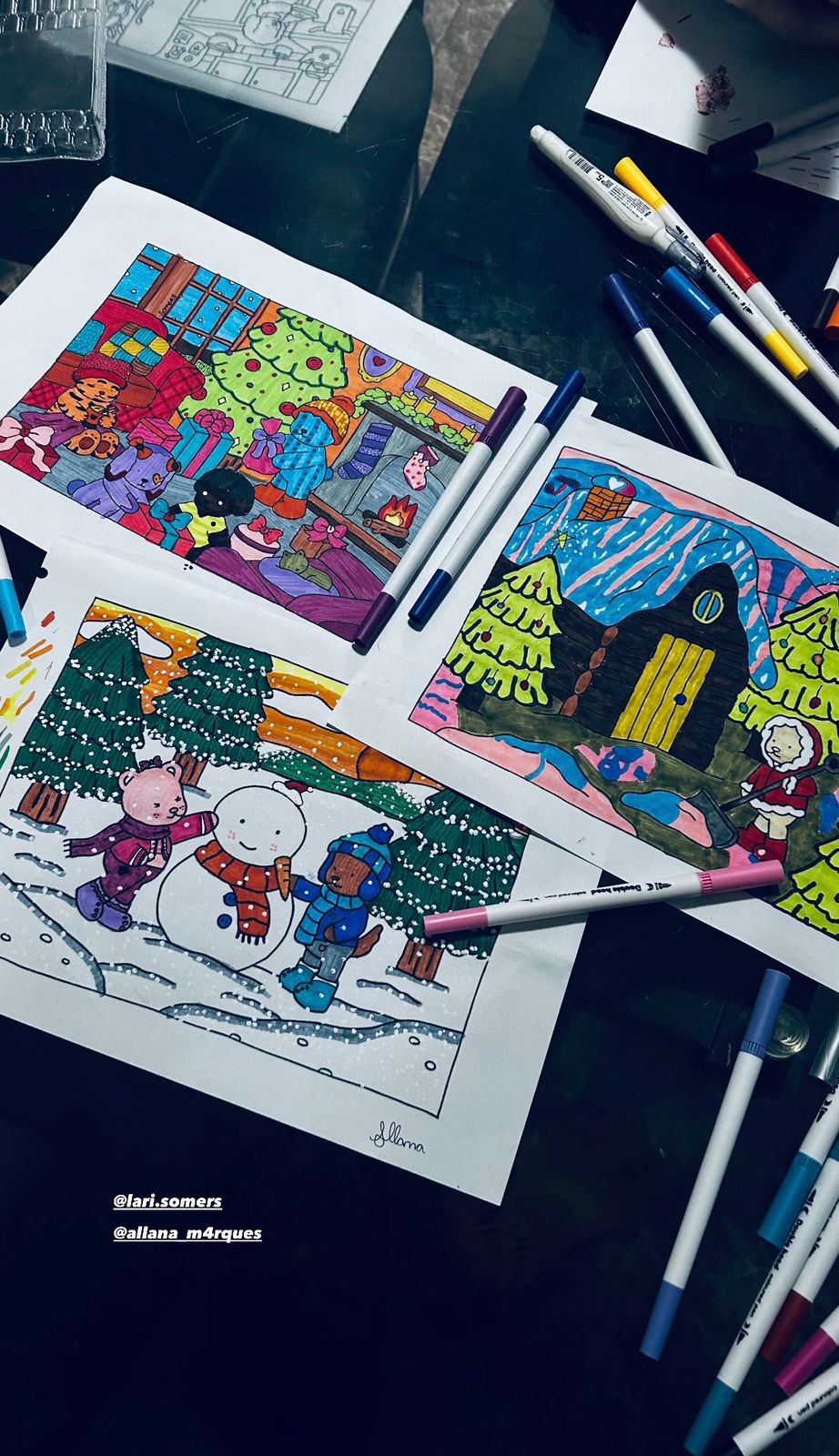 Nunca tive paciência pra pintar, sempre achei complicado. Mas com você, até segurar uma caneta vira diversão. Você faz tudo ser mais leve, até nas coisas que eu nunca imaginei gostar.